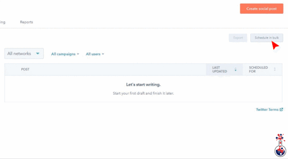 Blog - honest review of hubspot social tool - bulk upload GIF