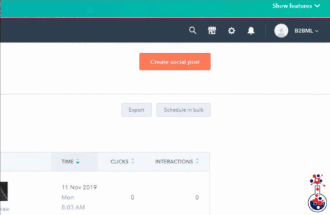 Blog - honest review of hubspot social tool - create post GIF