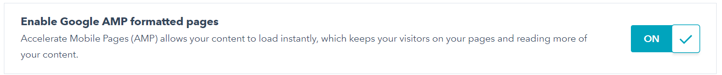 Enable HubSpot AMP - Step 4